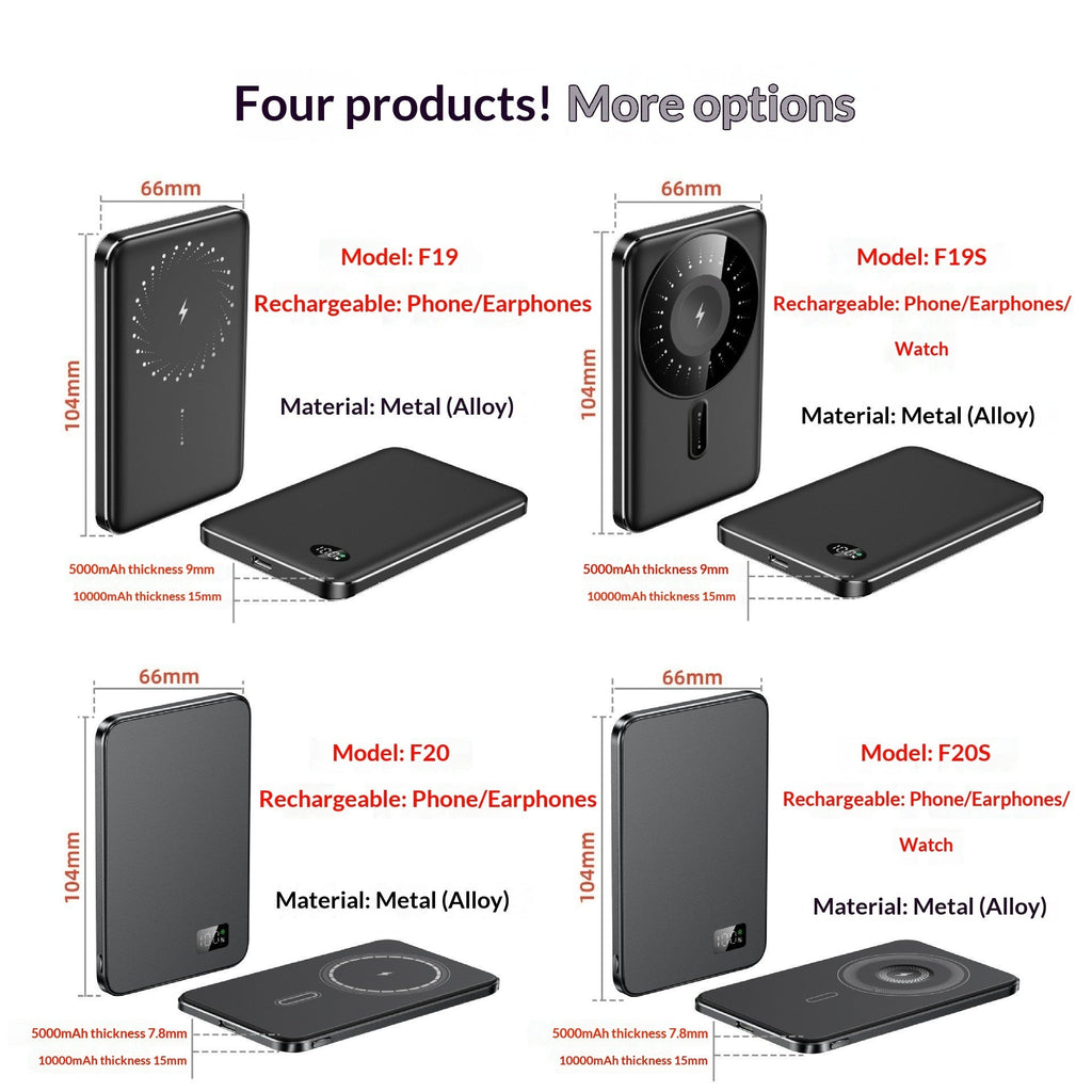 3-in-1 MagSafe Magnetic Wireless Power Bank For Smartwatches